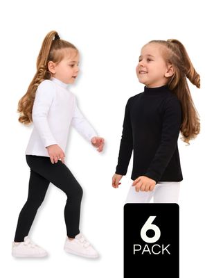 Pack 6 Camisetas Poleras Beatle De Niña Primera Capa Algodón