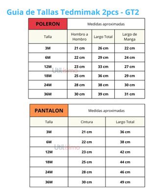 Imagen 2 del producto Traje Bebés 2 Piezas Poleron Pantalon Tedmimak Plush