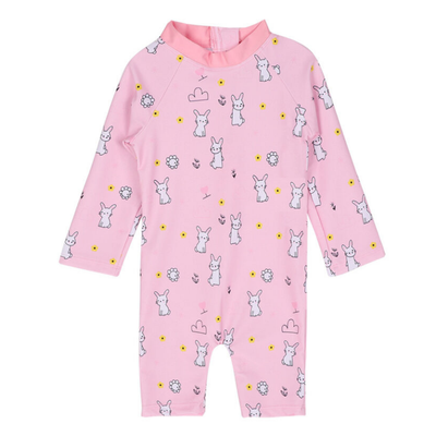 Traje De Baño Enterito Manga Larga Niña Jump Kids