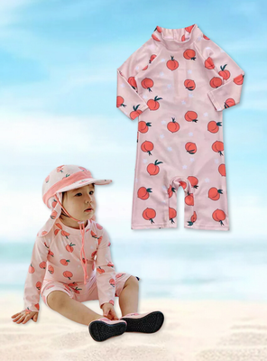 Imagen 2 del producto Traje de Baño Enterito Manga Larga Niña Jump Kids Durazno