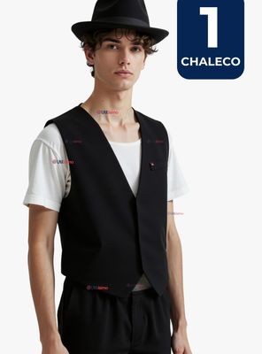 Chaleco Bolero Nortino Niño y Juvenil Fiestas Patrias Negro