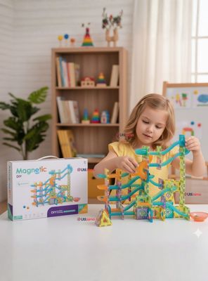 Pista Armable Bloques Magnético 3D de 160 Piezas para Niño o Niña