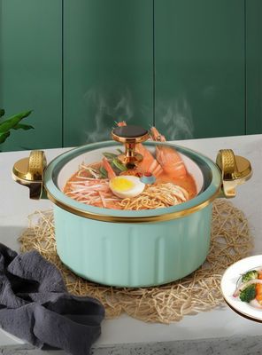 Olla de Micro Presión Antiadherente Capacidad 12 Litros Color Azul Claro