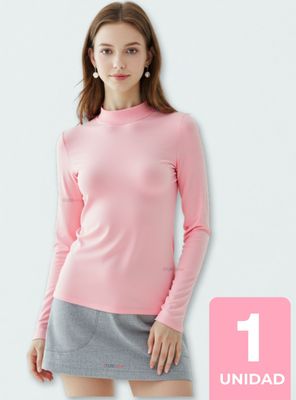 Camiseta Bambú Cuello Beatle Primera Capa Niña Invierno Polera