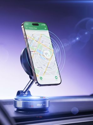 Soporte De Auto Celular Magnético Iphone Android Negro