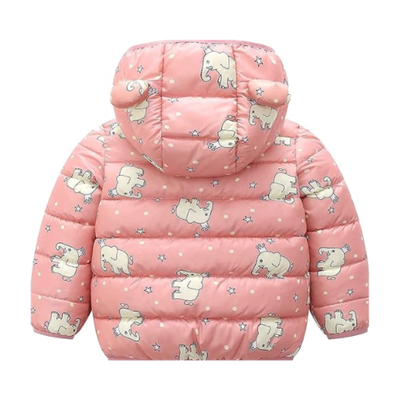 Imagen 2 del producto Parka Con Capucha Y Mangas Larga Niña Elefante Coral Claro Jump Kids
