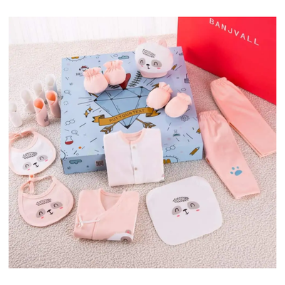 Imagen 2 del producto Set 18 Piezas Ajuar Niña Oso Panda Coral Claro Jump Kids 100% Algodón