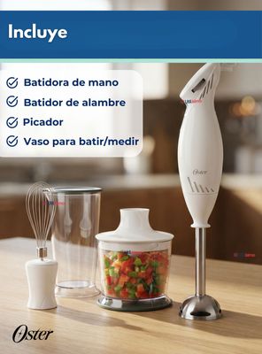 Imagen 2 del producto Batidora de inmersión Oster® con accesorios 2616