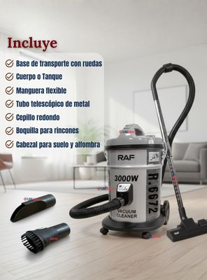 Imagen 2 del producto Aspiradora Vacuum Ciclónica de Succión Fuerte 3000w de Potencia 25 Litros