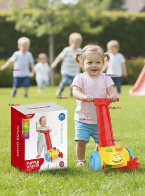 Andador Musical para Bebé Niña Niño Juguete Interactivo Popper Walker Caminador