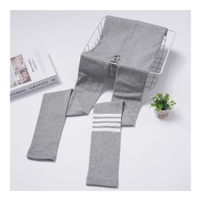 Imagen 2 del producto Calza Niña Gris Claro Algodón y Lycra Jump Kids