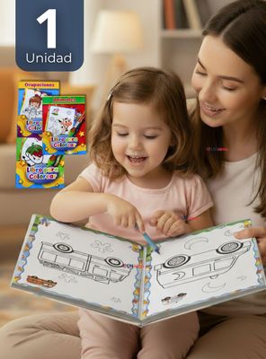 Imagen 1 del producto Libro Para Colorear Pintar Educativo para Niños en Diseños Surtidos