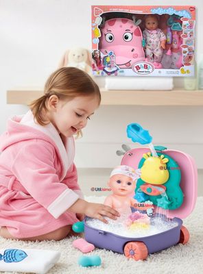 Muñeca Bebe Juguete Niña Set Para Baño Con Accesorios