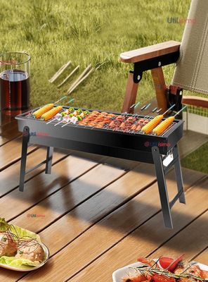 Mini Parrillera De Carbón Plegable Portátil Acero