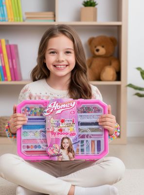 Set De Mostacillas Juguete Para Armar Crear Pulseras Y Collares