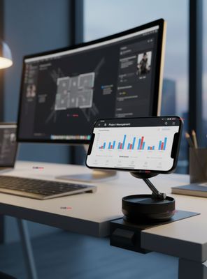 Soporte De Auto para Celular Magnético Iphone Android Negro