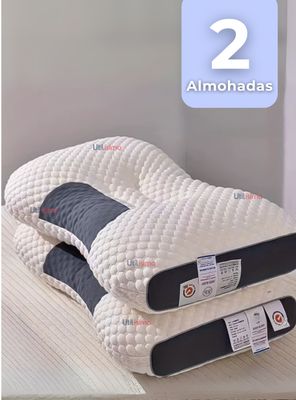 Set 2 Almohadas Ortopédicas Ergonómicas Para Cuello y Cervical