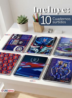 Imagen 2 del producto Pack 10 Cuadernos Originales Universitario U De Chile 100 Hojas Universidad De Chile