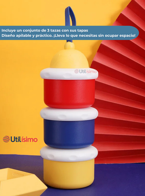 Imagen 2 del producto Dispensador De Alimentos Portátil Para Bebés Multicapa Libre de BPA