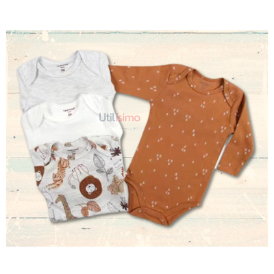 Imagen 2 del producto Pack 4 Bodys Tedmimak Niño Manga Larga Selva