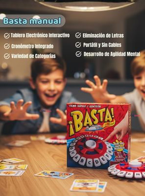 Imagen 2 del producto Basta Juego De Palabras Calidad Premium Piensa Rápido Y Contesta Stop Cartas Original