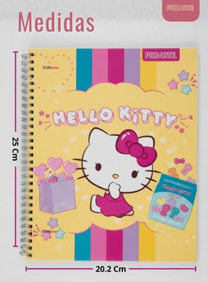 Imagen 2 del producto Pack 10 Cuadernos Universitarios Hello kitty de 100 Hojas Proarte Diseños Surtidos