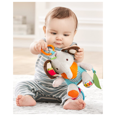 Imagen 2 del producto Sonajero Mordedor Elefante Peluche Sensorial