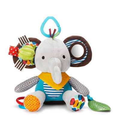 Sonajero Mordedor Elefante Peluche Sensorial