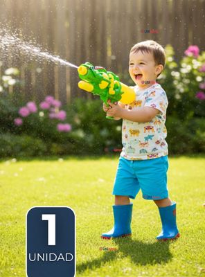 Pistola De Agua 500ml 45cm Colores Surtidos Juguete Lanza Agua para Niño Niña