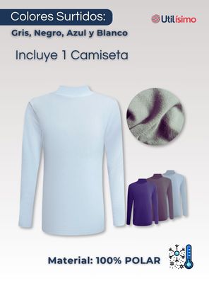 Imagen 2 del producto Camiseta Polera Beatle Polar Primera Capa Surtido Cuello Alto Niño