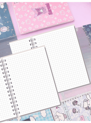 Imagen 2 del producto Pack 5 Cuadernos Universitarios Kuromi Marca Pro Arte Diseños Surtidos 100 Hojas