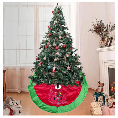 Imagen 2 del producto Faldón Pie De Árbol Navidad 90 cm Diámetro Estampado Renos Navideños