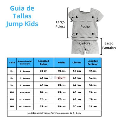 Imagen 2 del producto Set De Conjunto Y Enterito para bebés niños Jump Kids