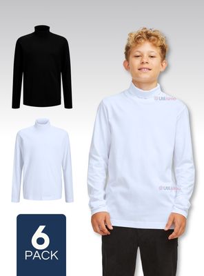 Imagen 1 del producto Pack 6 Camiseta Polera Beatle Algodón Niño Primera Capa