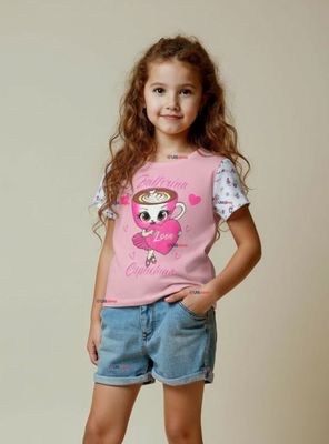 Utilísimo Polera Brainrots 100% Algodón Manga Corta Niñas