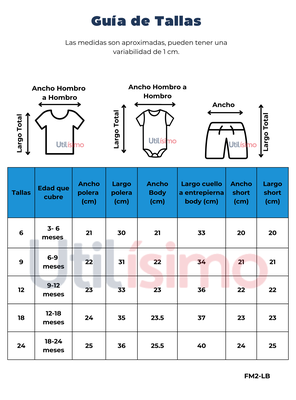Imagen 2 del producto Set 3 Piezas Conjunto con Body Estampado Bebé Niño 6 a 24 Meses Yellow Car