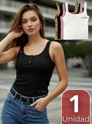 Camiseta Polera 100% Algodón Básica Lisa para Mujer en Colores Surtidos