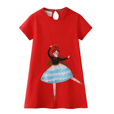 Vestido Manga Corta Niña Bailarina Jump Kids