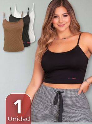 Polera Camiseta Pabilo Básica de Algodón Elástica Mujer Colores Surtidos