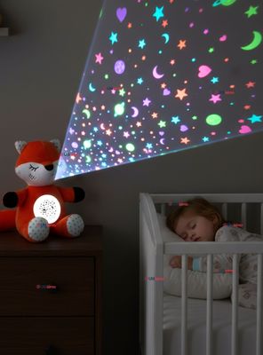 Peluche Zorro Espantacuco Con Luz Y Sonido Para Bebé Niño Niña