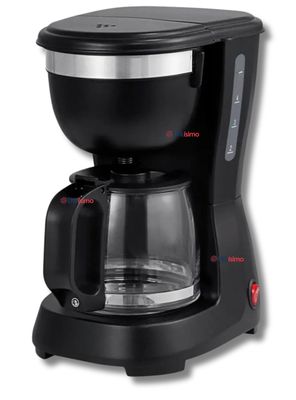 Cafetera Eléctrica 6 Tazas 600W de Potencia Filtro Reutilizable