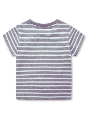 Imagen 2 del producto Polera Niño Algodon Manga Corta Jump Kids Rayas Blancas