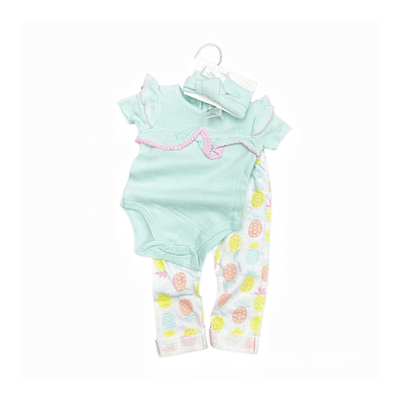 Imagen 2 del producto Set de Body Calza Turbante Algodón Bebé Niña Jump Kids