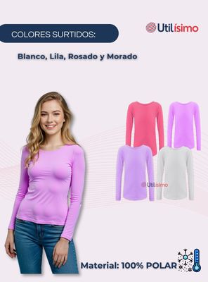Imagen 2 del producto Camiseta Cuello Redondo Polar juvenil Colores Surtidos