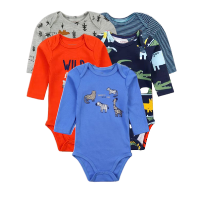 Imagen 2 del producto Pack 5 Bodies Manga Larga Tedmimak Algodón Niño
