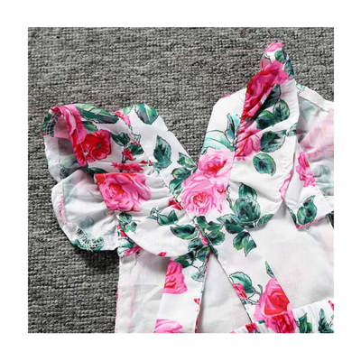 Imagen 2 del producto Body Floreado con Volado y Cinta para Bebé Niña Jump Kids Blanco