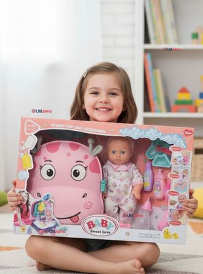 Imagen 1 del producto Muñeca Bebe Juguete Niña Con Set Para Baño y Accesorios