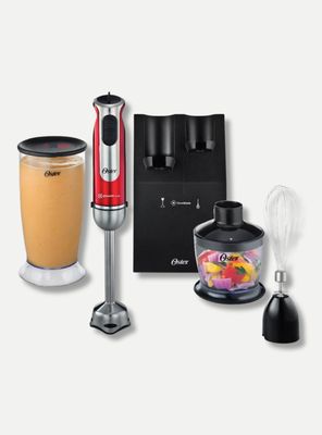 Batidora De Inmersión Oster® Roja Con Organizador +
