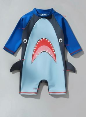 Traje de baño Enterito Con Cremallera Niño de 2 a 3 años Blue Shark