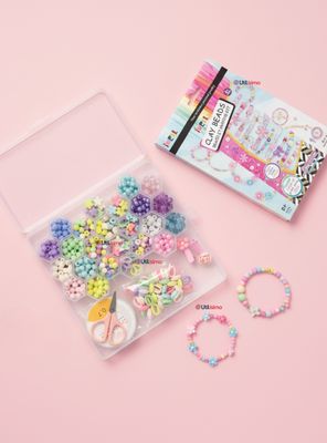 Set De Mostacillas Bisutería Juguete Kit Para Armar y Crear Pulseras Collares para Niña